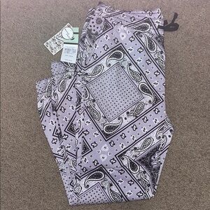 Paisley Patterned Joggers